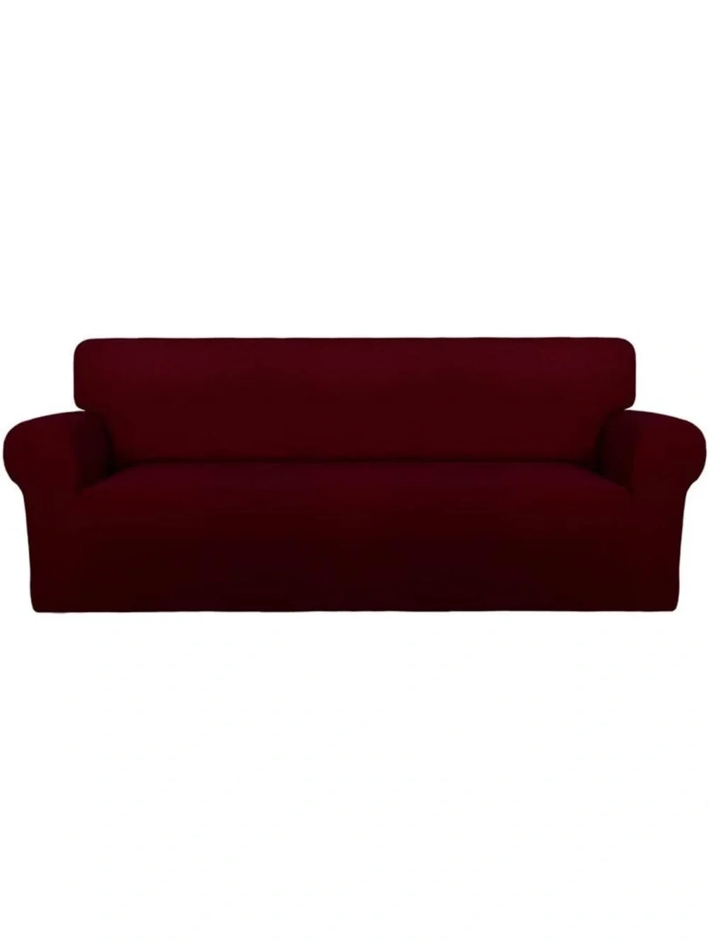 Elastic Fitted Furniture Cover in Deep Burgundy
